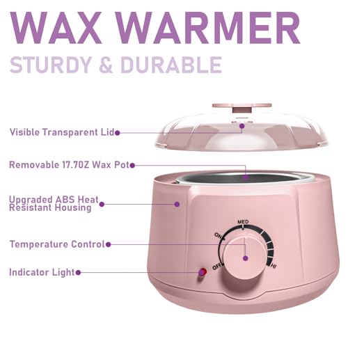 Waxing Kit with Heater, Beads, and Sticks