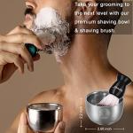 Men's Shaving Set with Sandalwood Cream and Brush