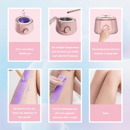 Waxing Kit with Heater, Beads, and Sticks