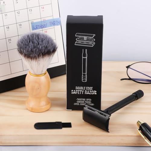 Double Edge Manual Razor with Shaving Brush