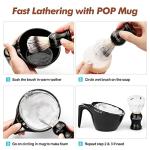 Anbbas Vegan Shaving Brush Set with Mug and Soap