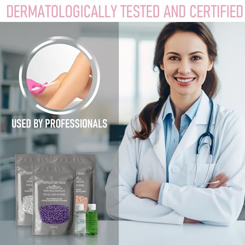 Waxing Kit with Heater, Beads, and Sticks