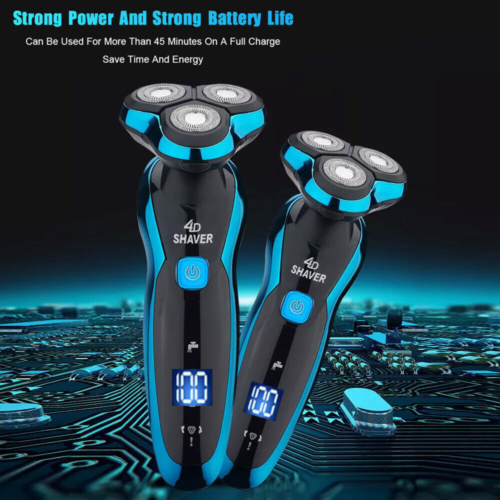 Rotary Rechargeable Electric Shaver for Men