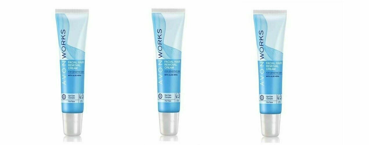 Avon Works Facial Hair Removal Cream 4-Pack