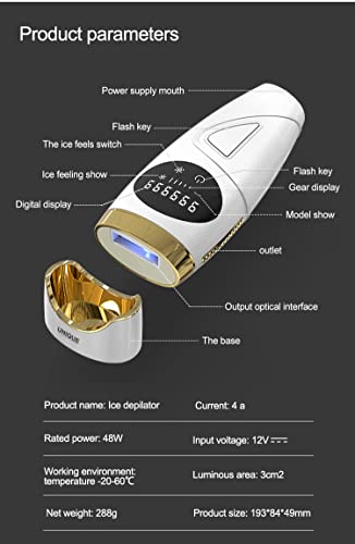 IPL Hair Removal Device with Ice Cooling Technology