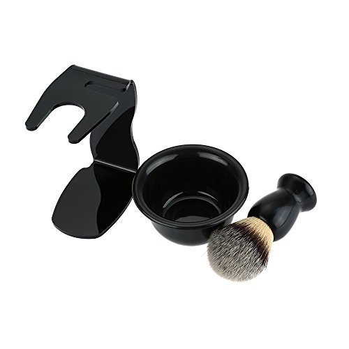 Layhou 3-in-1 Acrylic Shaving Brush Set