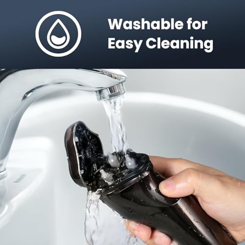 Rechargeable Waterproof Electric Razor for Men