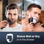 Rechargeable Waterproof Electric Razor for Men