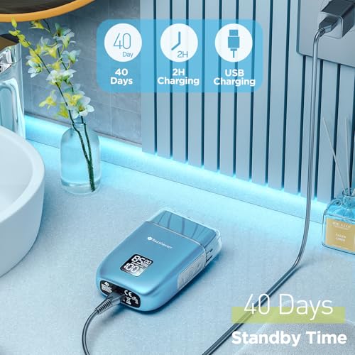 Upgraded Electric Razor with 3-Speed LED Display