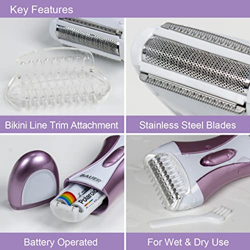 Bauer 38730 Soft Lady Shaver - Painless Hair Removal