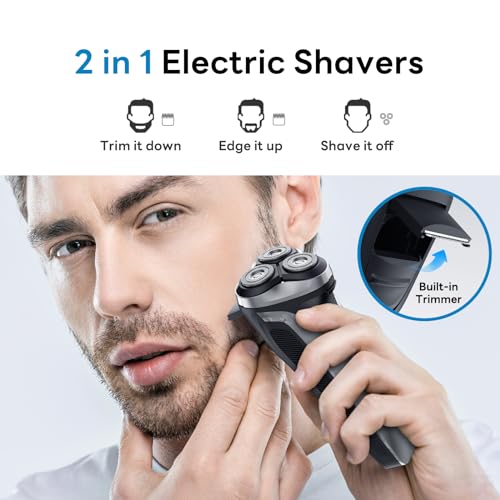 DOAO 2024 Cordless Waterproof Electric Razor for Men