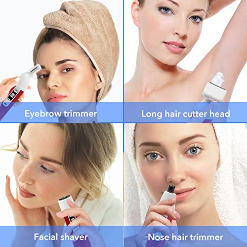 5-in-1 Electric Shaver for Women with LED Light