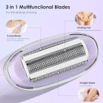 Rechargeable Electric Shaver for Women, Portable Trimmer