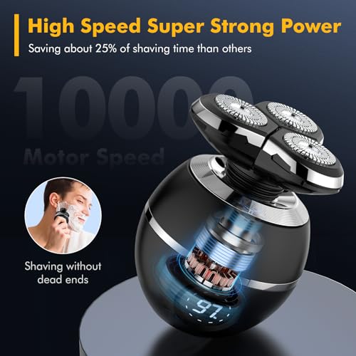 Men's Waterproof Electric Razor - Rechargeable 3D Upgrade