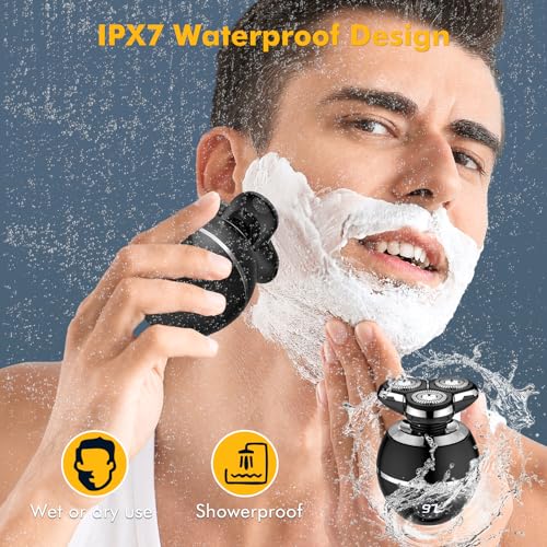 Men's Waterproof Electric Razor - Rechargeable 3D Upgrade