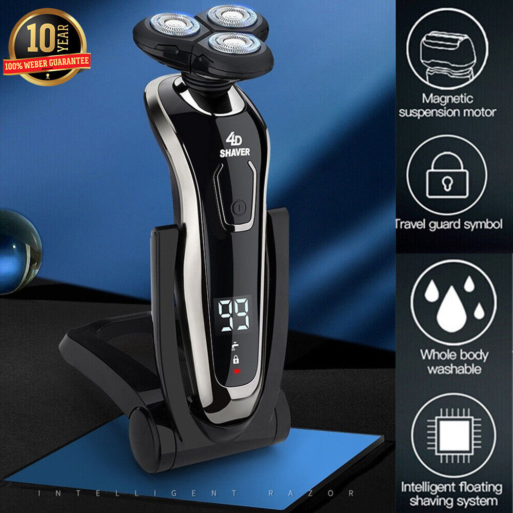 Rotary Wet/Dry Electric Shaver for Men