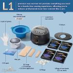 Complete Waxing Kit with Easy Clean Silicone Pot