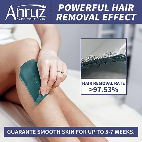 ANRUZ Waxing Kit with Silicone Bowl and Accessories