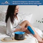 Complete Waxing Kit with Easy Clean Silicone Pot