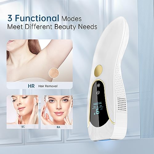 LUBEX Painless IPL Hair Removal Device with Cooling