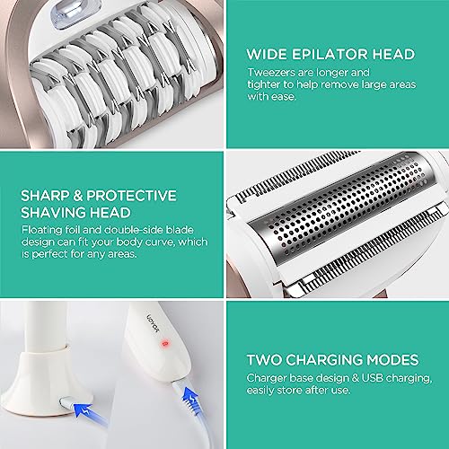 VOYOR 3-in-1 Cordless Epilator and Shaver