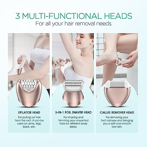 VOYOR 3-in-1 Cordless Epilator and Shaver