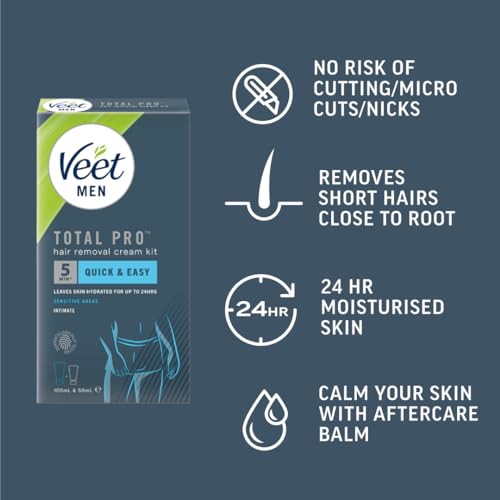 Veet Men's Intimate Hair Removal Kit with Balm