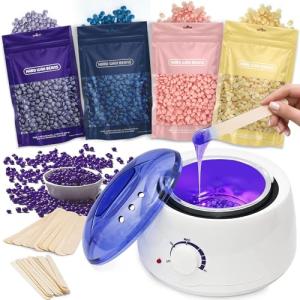 Professional Waxing Kit with Heater and Beads