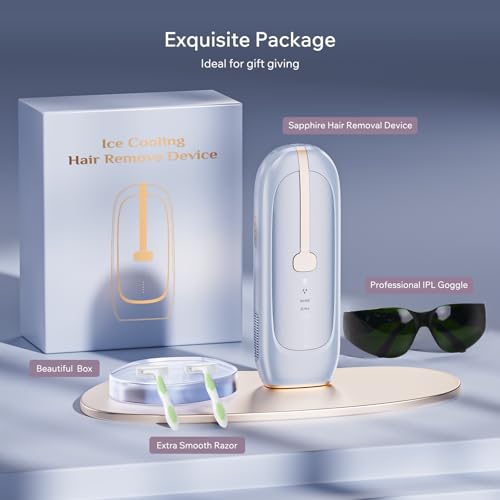 LUBEX IPL Laser Hair Removal Device with Cooling