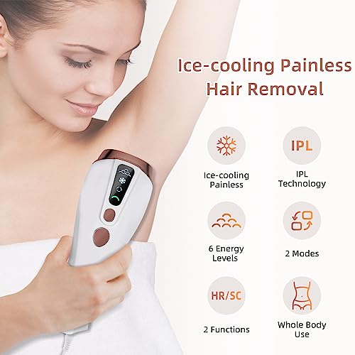 McBazel IPL Hair Removal Device with Ice Cooling