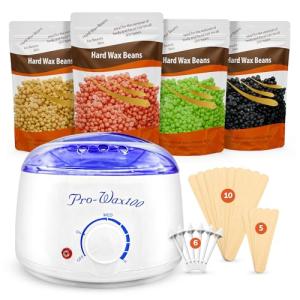 Wax Warmer Kit with 4 Hard Wax Flavors