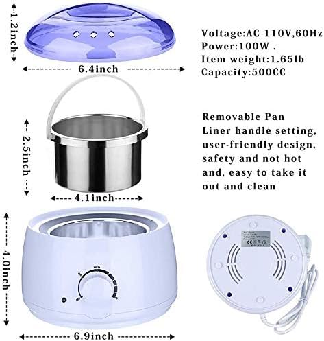 Wax Warmer Kit with 4 Hard Wax Flavors