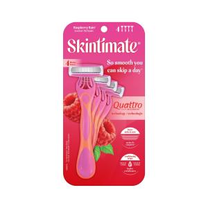 Skintimate Raspberry Rain Women's Disposable Razors 4-Pack