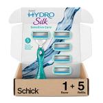 Schick Hydro Silk Razor for Sensitive Skin, 5 Refills