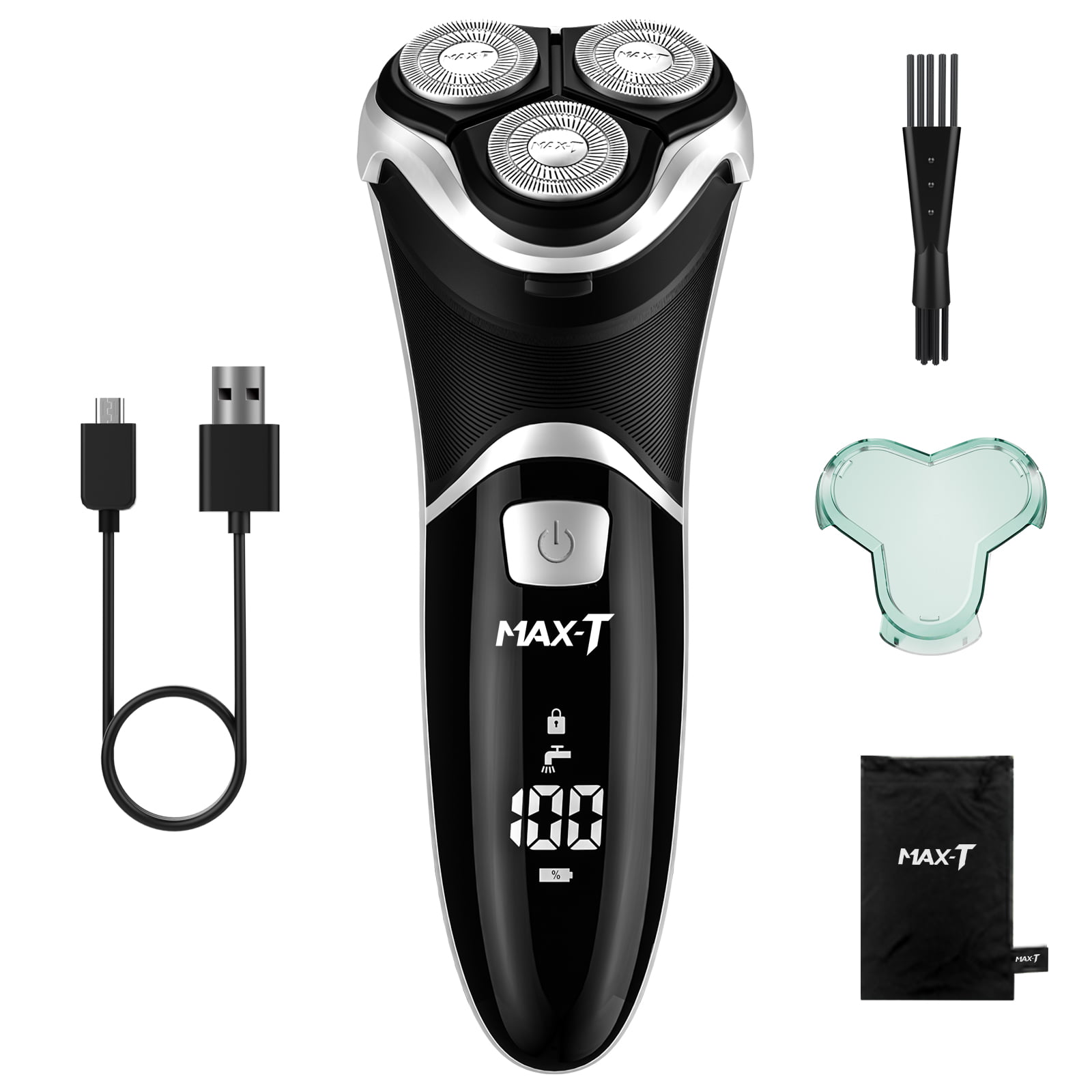 MAX-T Men's Electric 3D Rotary Shaver