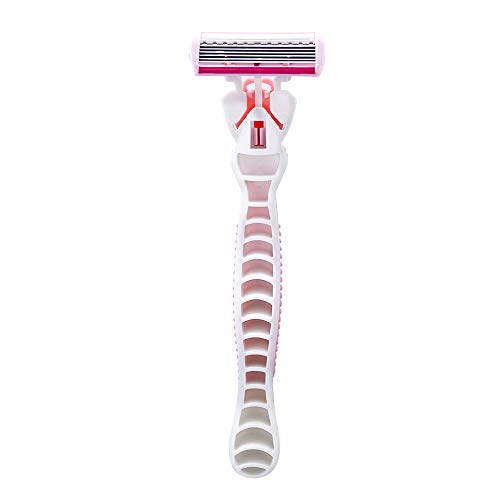 DreamGenius 6-Blade Women's Razor Set, Pink