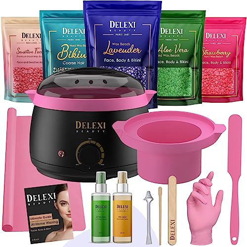 DELEXI All-in-One Waxing Kit for Beginners