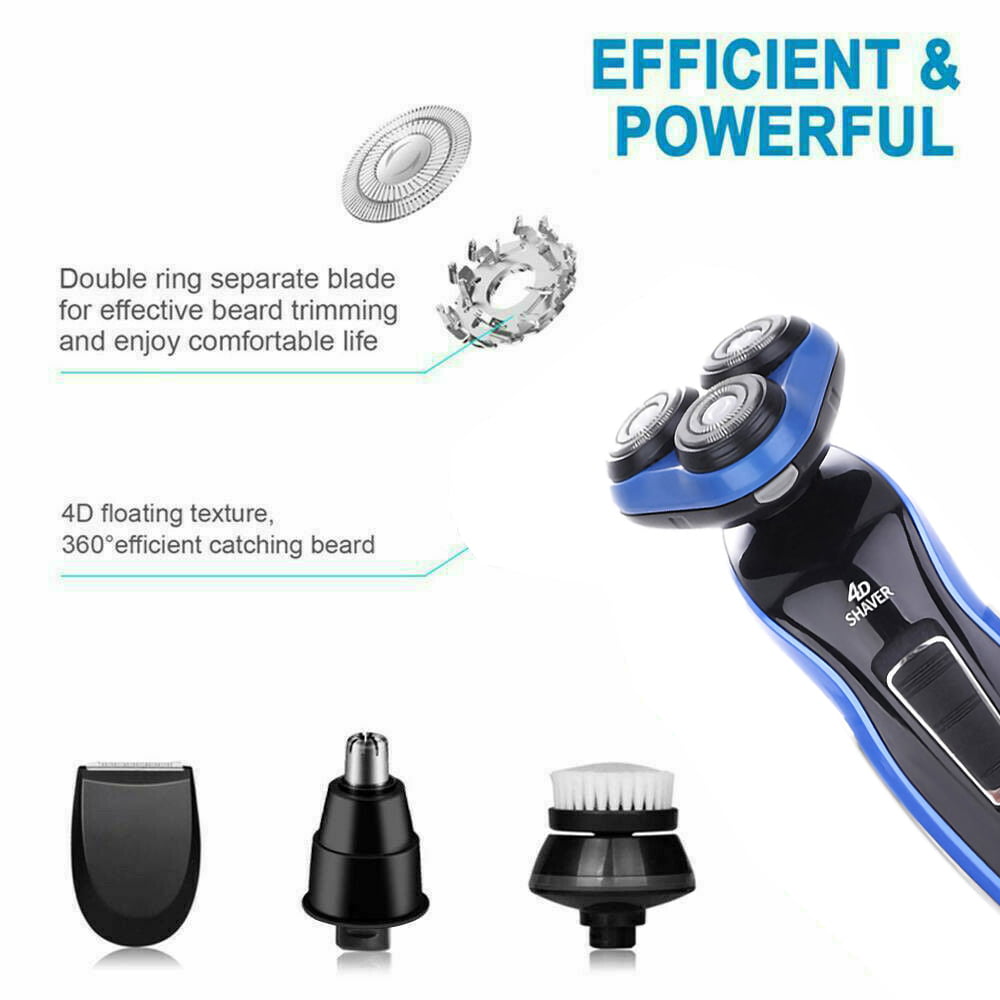 4-in-1 Rechargeable Electric Shaver for Men
