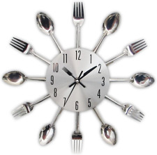 Creative 3D Cutlery Wall Clock for Kitchen