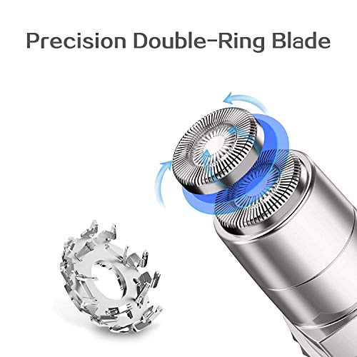 Binefia Facial Hair Remover Replacement Heads with Brush