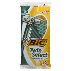 Bic Twin Select Sensitive Skin Disposable Razors 30-Pack