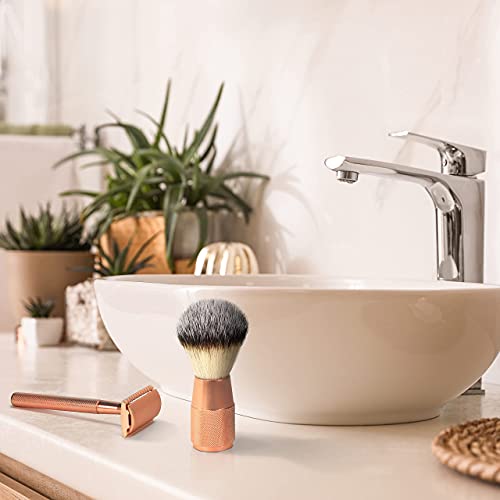 Vegan Rose Gold Shaving Brush for Women