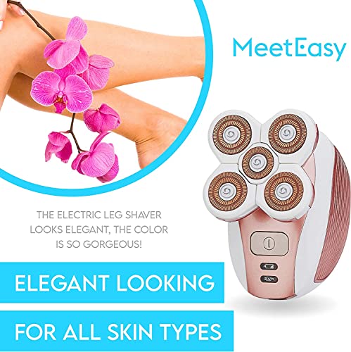 Meeteasy Rechargeable Electric Shaver for Women