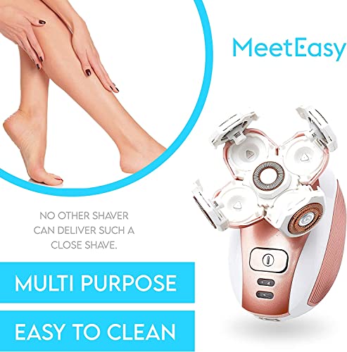 Meeteasy Rechargeable Electric Shaver for Women