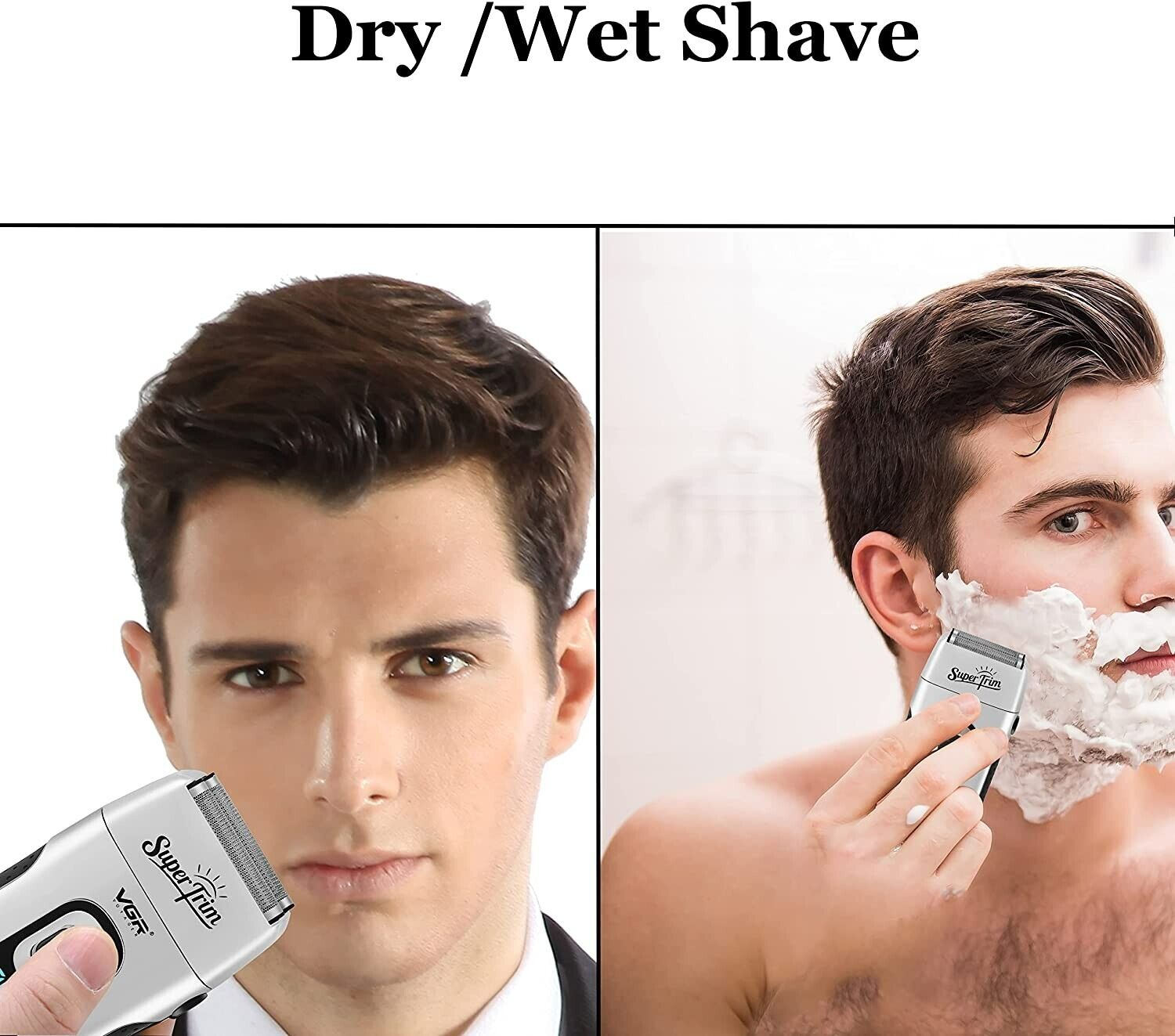 Men's Rechargeable Electric Shaver for Hair and Beard