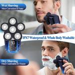 6-in-1 Cordless Electric Head Shaver for Men