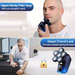 6-in-1 Cordless Electric Head Shaver for Men