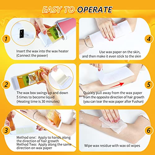 Wax Roller Kit for Hair Removal and Sensitive Skin