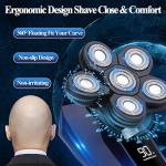 6-in-1 Cordless Electric Head Shaver for Men