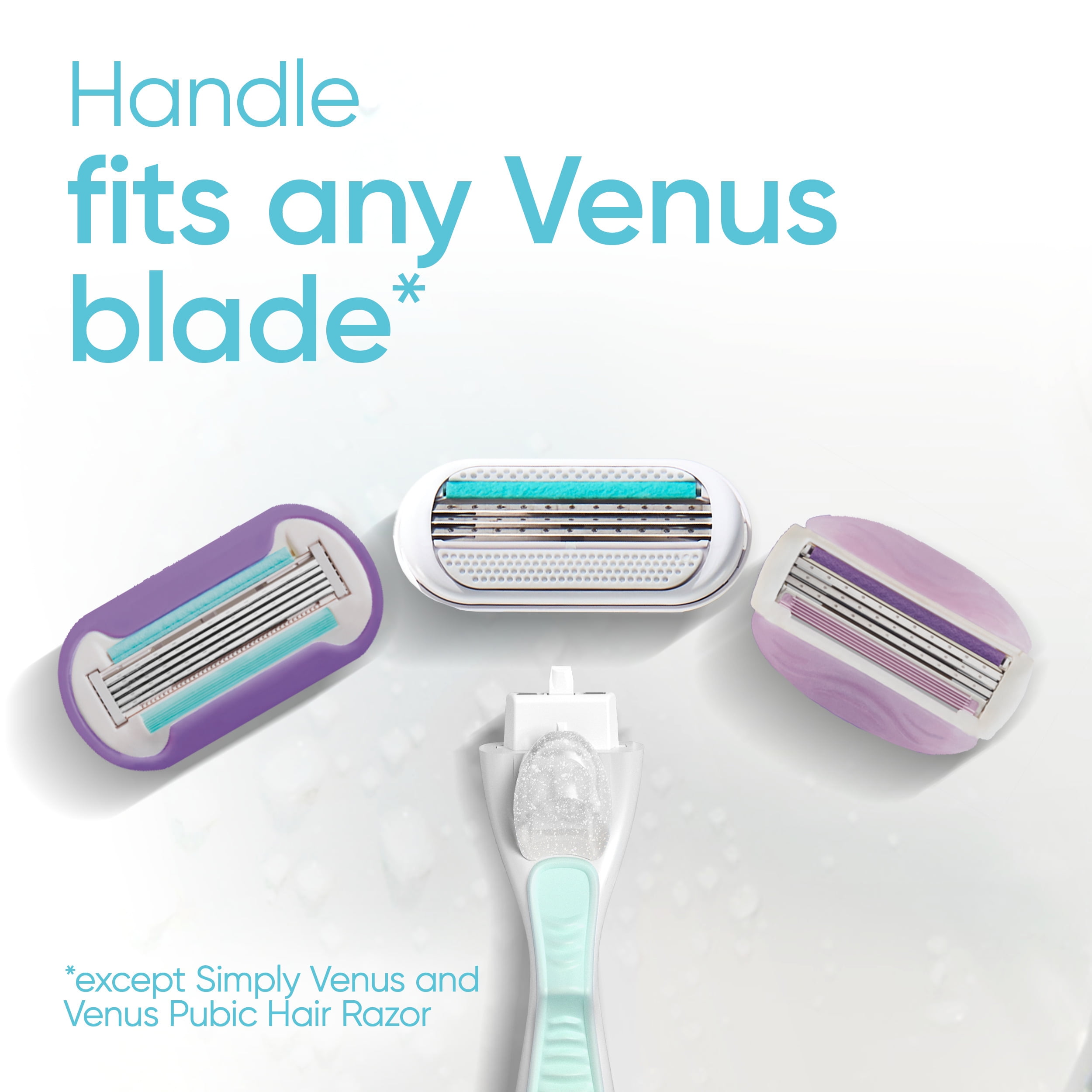 Venus Smooth Sensitive Razor Handle and 2 Blades